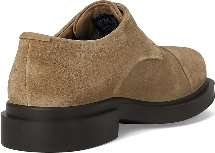 ECCO Seoul Plain Toe Oxford Men's Lace Up Wing Tip Shoes Nutmeg Brown Suede : EU 45 (US Men's 11-11.5) M, Leather - Image 4