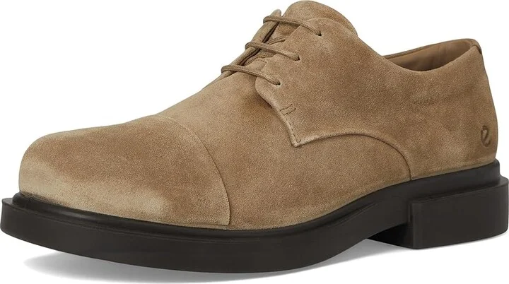ECCO Seoul Plain Toe Oxford Men's Lace Up Wing Tip Shoes Nutmeg Brown Suede : EU 45 (US Men's 11-11.5) M, Leather - Image 5