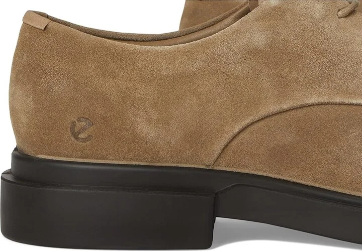 ECCO Seoul Plain Toe Oxford Men's Lace Up Wing Tip Shoes Nutmeg Brown Suede : EU 45 (US Men's 11-11.5) M, Leather - Image 7