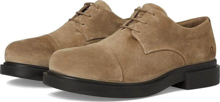 ECCO Seoul Plain Toe Oxford Men's Lace Up Wing Tip Shoes Nutmeg Brown Suede : EU 45 (US Men's 11-11.5) M, Leather