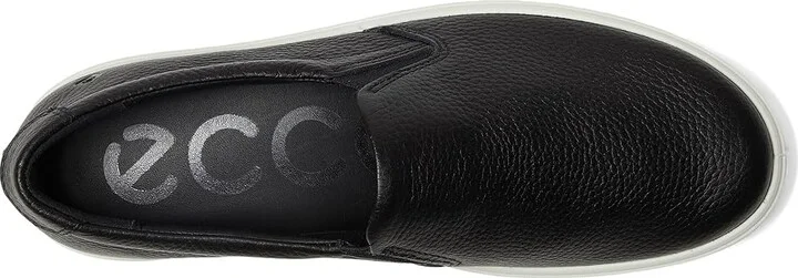 ECCO Soft 60 Premium Slip-On Sneaker Women's Shoes Black : EU 37 (US Women's 6-6.5) M, Leather - Image 2
