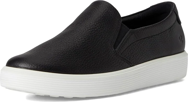 ECCO Soft 60 Premium Slip-On Sneaker Women's Shoes Black : EU 37 (US Women's 6-6.5) M, Leather - Image 5
