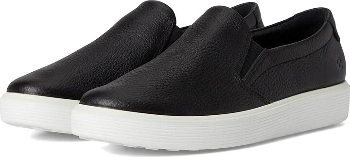 ECCO Soft 60 Premium Slip-On Sneaker Women's Shoes Black : EU 37 (US Women's 6-6.5) M, Leather