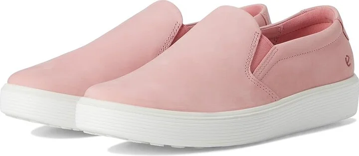 ECCO Soft 60 Premium Slip-On Sneaker Women's Shoes Old Rose : EU 39 (US Women's 8-8.5) M, Leather