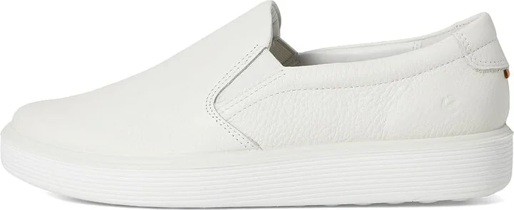 ECCO Soft 60 Premium Slip-On Sneaker Women's Shoes White : EU 36 (US Women's 5-5.5) M, Leather - Image 6