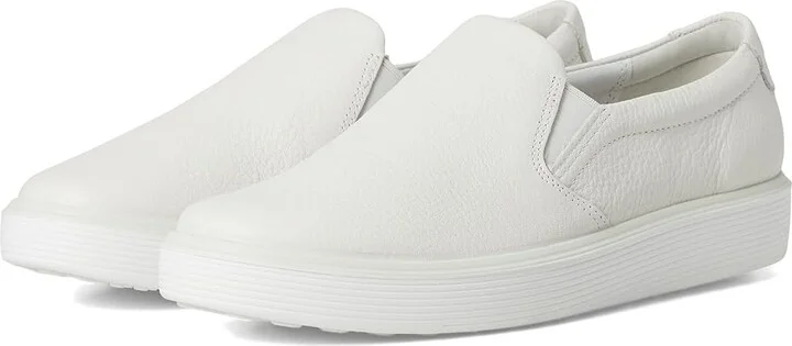 ECCO Soft 60 Premium Slip-On Sneaker Women's Shoes White : EU 36 (US Women's 5-5.5) M, Leather