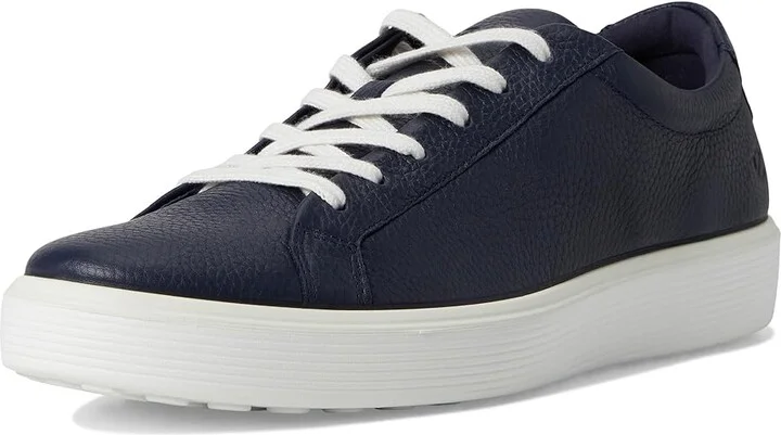 ECCO Soft 60 Premium Sneaker Men's Shoes Marine : EU 43 (US Men's 9-9.5) D - Medium, Leather - Image 5