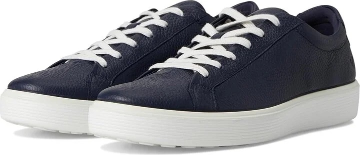 ECCO Soft 60 Premium Sneaker Men's Shoes Marine : EU 43 (US Men's 9-9.5) D - Medium, Leather