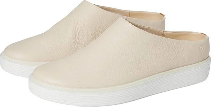 ECCO Soft 60 Slide Clog Women's Shoes Limestone : EU 41 (US Women's 10-10.5) M, Leather