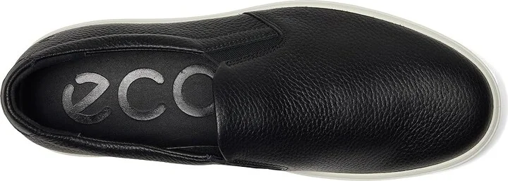 ECCO Soft 60 Slip-On Sneaker Men's Shoes Black : EU 39 (US Men's 5-5.5) M, Leather - Image 2