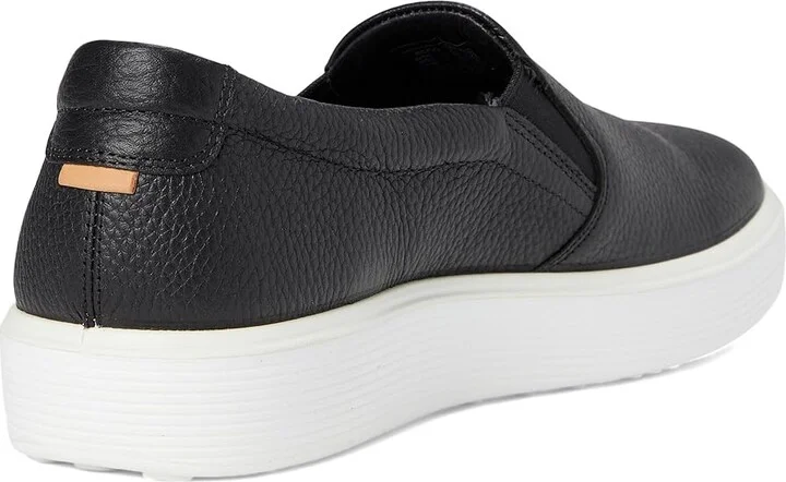 ECCO Soft 60 Slip-On Sneaker Men's Shoes Black : EU 39 (US Men's 5-5.5) M, Leather - Image 4
