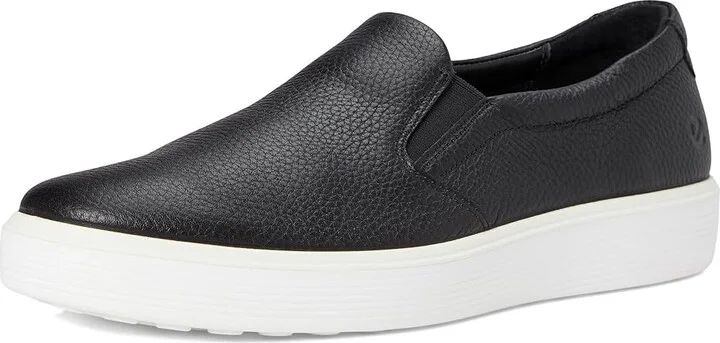 ECCO Soft 60 Slip-On Sneaker Men's Shoes Black : EU 39 (US Men's 5-5.5) M, Leather - Image 5