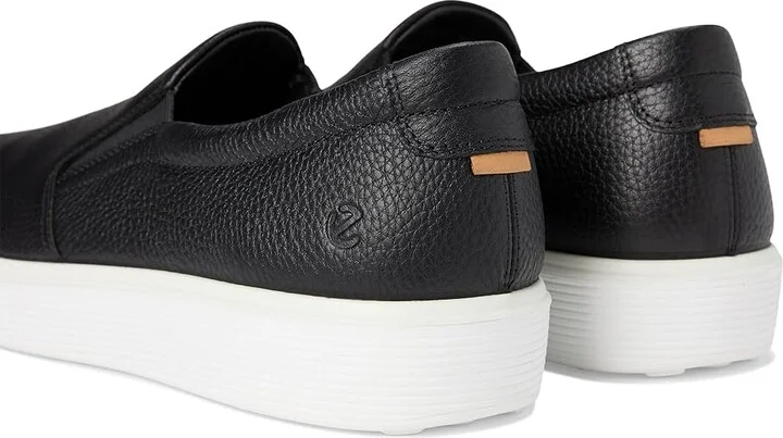 ECCO Soft 60 Slip-On Sneaker Men's Shoes Black : EU 39 (US Men's 5-5.5) M, Leather - Image 7