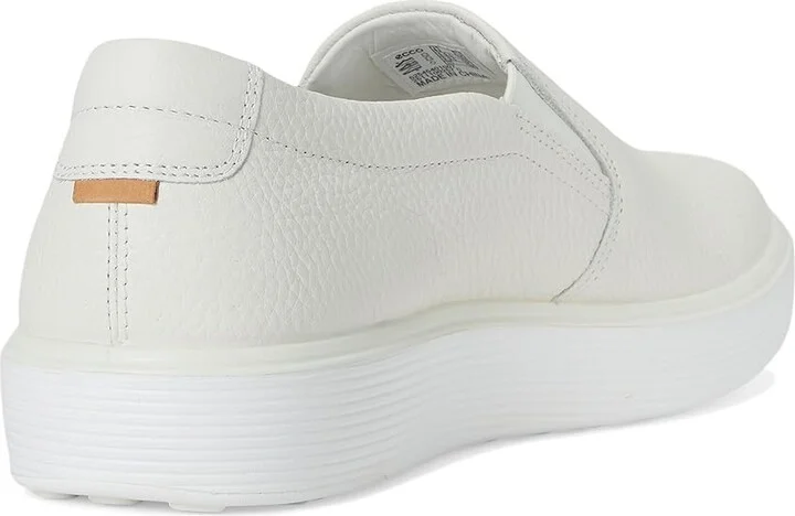 ECCO Soft 60 Slip-On Sneaker Men's Shoes White : EU 47 (US Men's 13-13.5) M, Leather - Image 4