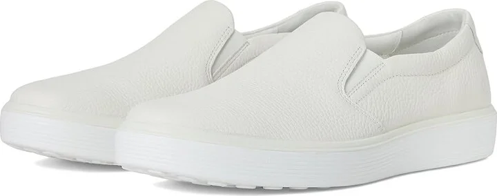 ECCO Soft 60 Slip-On Sneaker Men's Shoes White : EU 47 (US Men's 13-13.5) M, Leather