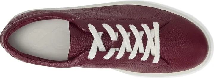 ECCO Soft 60 Sneaker Women's Dress Flat Shoes Dark Ruby : EU 36 (US Women's 5-5.5) M, Leather - Image 2