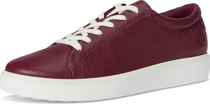ECCO Soft 60 Sneaker Women's Dress Flat Shoes Dark Ruby : EU 36 (US Women's 5-5.5) M, Leather - Image 5