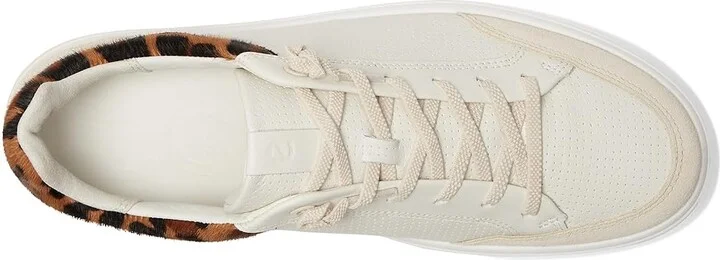 ECCO Soft 60 Sneaker Women's Dress Flat Shoes White/White/Pure Silver : EU 41 (US Women's 10-10.5) M, Leather - Image 8