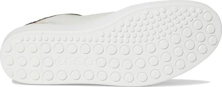 ECCO Soft 60 Sneaker Women's Dress Flat Shoes White/White/Pure Silver : EU 41 (US Women's 10-10.5) M, Leather - Image 9