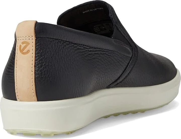 ECCO Soft 7 Casual Slip-On Sneaker Women's Shoes Black/Powder : EU 36 (US Women's 5-5.5) M, Leather - Image 4