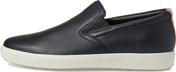 ECCO Soft 7 Casual Slip-On Sneaker Women's Shoes Black/Powder : EU 36 (US Women's 5-5.5) M, Leather - Image 6