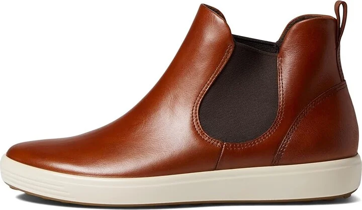 ECCO Soft 7 Chelsea Boot Women's Shoes Cognac : EU 36 (US Women's 5-5.5) M, Leather - Image 5
