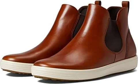ECCO Soft 7 Chelsea Boot Women's Shoes Cognac : EU 36 (US Women's 5-5.5) M, Leather