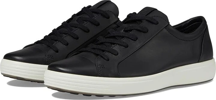 ECCO Soft 7 City Sneaker Men's Shoes Black Cow Leather : EU 41 (US Men's 7-7.5) M