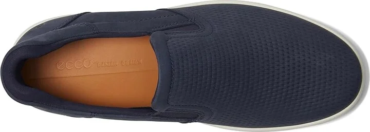 ECCO Soft 7 Easy Slip On Sneaker Men's Shoes Marine : EU 39 (US Men's 5-5.5) M, Leather - Image 2