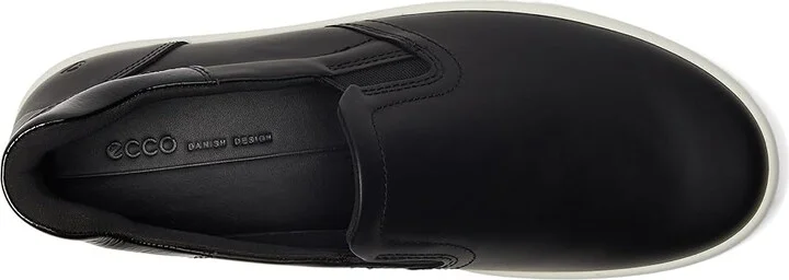 ECCO Soft 7 Easy Slip-On Sneaker Women's Shoes Black/Patent Black : EU 41 (US Women's 10-10.5) M, Leather - Image 2