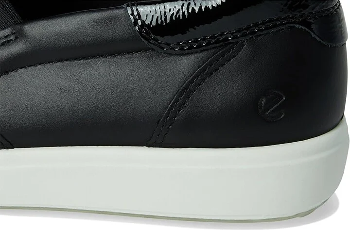 ECCO Soft 7 Easy Slip-On Sneaker Women's Shoes Black/Patent Black : EU 41 (US Women's 10-10.5) M, Leather - Image 7