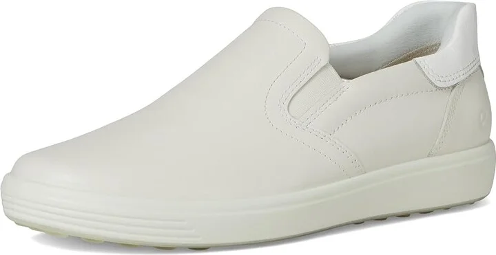 ECCO Soft 7 Easy Slip-On Sneaker Women's Shoes White/Patent White : EU 37 (US Women's 6-6.5) M, Leather - Image 5