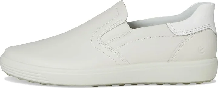 ECCO Soft 7 Easy Slip-On Sneaker Women's Shoes White/Patent White : EU 37 (US Women's 6-6.5) M, Leather - Image 6