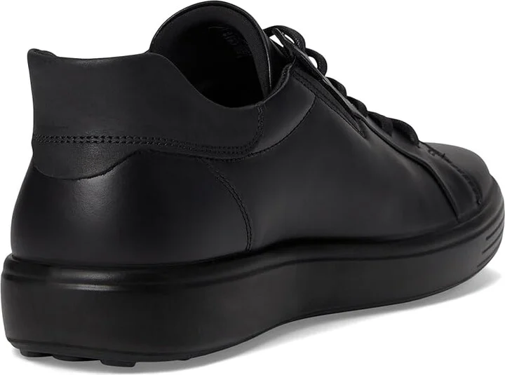 ECCO Soft 7 Easy Slip Sneaker Men's Shoes Black/Black Nubuck : EU 43 (US Men's 9-9.5) M, Leather - Image 4