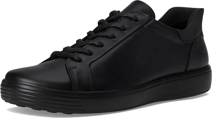 ECCO Soft 7 Easy Slip Sneaker Men's Shoes Black/Black Nubuck : EU 43 (US Men's 9-9.5) M, Leather - Image 5