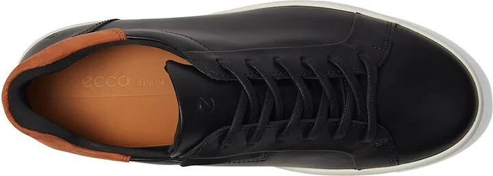 ECCO Soft 7 Easy Slip Sneaker Men's Shoes Black/Cognac : EU 44 (US Men's 10-10.5) M, Leather - Image 2