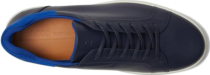 ECCO Soft 7 Easy Slip Sneaker Men's Shoes Marine/Virtual : EU 45 (US Men's 11-11.5) M, Leather - Image 2
