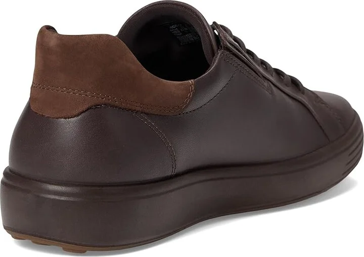 ECCO Soft 7 Easy Slip Sneaker Men's Shoes Mocha/Cocoa Brown Nubuck : EU 40 (US Men's 6-6.5) M, Leather - Image 4