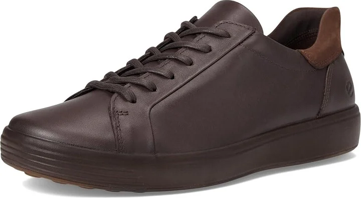 ECCO Soft 7 Easy Slip Sneaker Men's Shoes Mocha/Cocoa Brown Nubuck : EU 40 (US Men's 6-6.5) M, Leather - Image 5