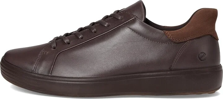 ECCO Soft 7 Easy Slip Sneaker Men's Shoes Mocha/Cocoa Brown Nubuck : EU 40 (US Men's 6-6.5) M, Leather - Image 6