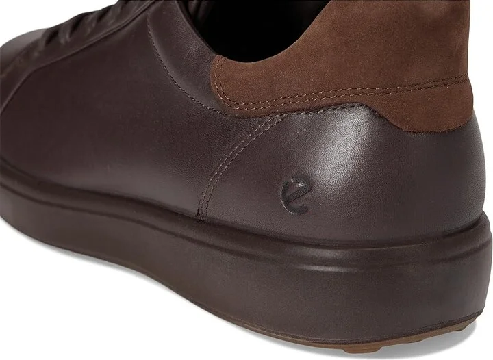 ECCO Soft 7 Easy Slip Sneaker Men's Shoes Mocha/Cocoa Brown Nubuck : EU 40 (US Men's 6-6.5) M, Leather - Image 7