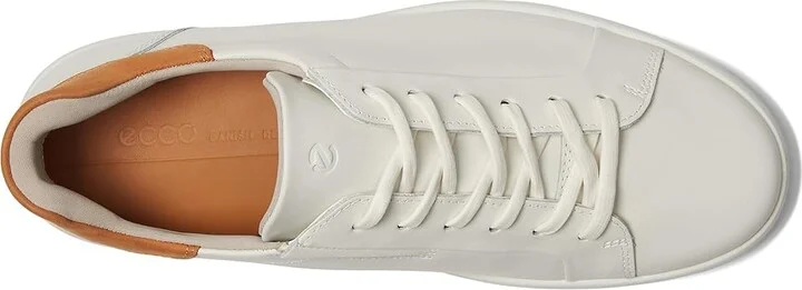ECCO Soft 7 Easy Slip Sneaker Men's Shoes White/Lion : EU 41 (US Men's 7-7.5) M, Leather - Image 2