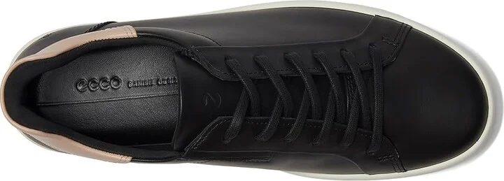 ECCO Soft 7 Easy Slip Sneaker Women's Shoes Black/Rose Dust : EU 39 (US Women's 8-8.5) M, Leather - Image 2