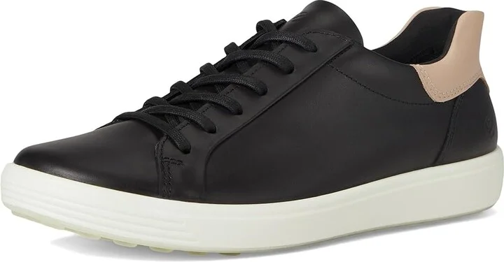 ECCO Soft 7 Easy Slip Sneaker Women's Shoes Black/Rose Dust : EU 39 (US Women's 8-8.5) M, Leather - Image 5