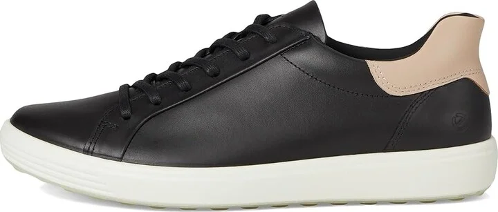 ECCO Soft 7 Easy Slip Sneaker Women's Shoes Black/Rose Dust : EU 39 (US Women's 8-8.5) M, Leather - Image 6