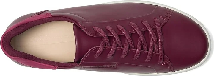 ECCO Soft 7 Easy Slip Sneaker Women's Shoes Dark Ruby/Red Plum Nubuck : EU 35 (US Women's 4-4.5) M, Leather - Image 2