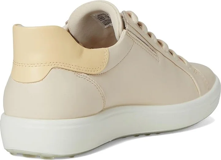 ECCO Soft 7 Easy Slip Sneaker Women's Shoes Limestone/Straw : EU 42 (US Women's 11-11.5) M, Leather - Image 4