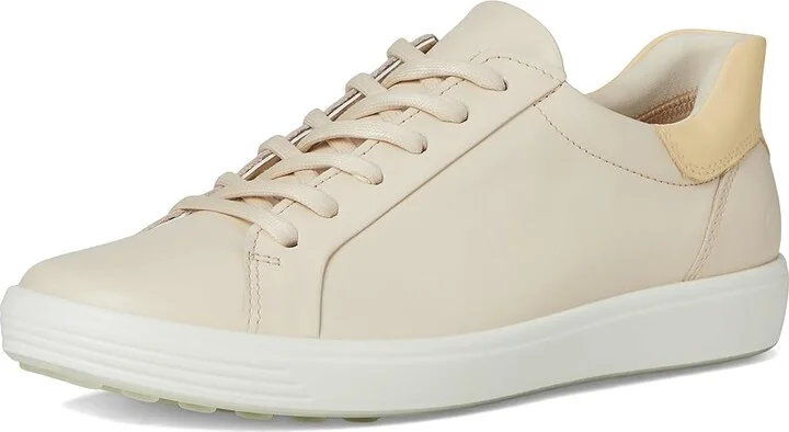 ECCO Soft 7 Easy Slip Sneaker Women's Shoes Limestone/Straw : EU 42 (US Women's 11-11.5) M, Leather - Image 5