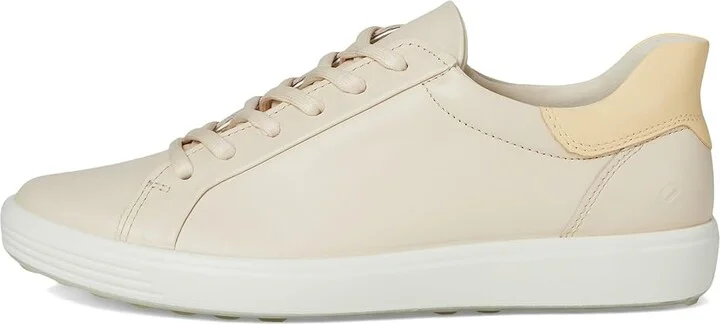 ECCO Soft 7 Easy Slip Sneaker Women's Shoes Limestone/Straw : EU 42 (US Women's 11-11.5) M, Leather - Image 6