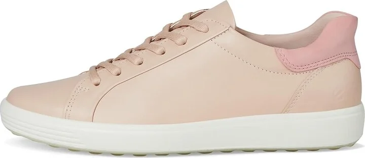 ECCO Soft 7 Easy Slip Sneaker Women's Shoes Rose Dust/Old Rose : EU 42 (US Women's 11-11.5) M, Leather - Image 6